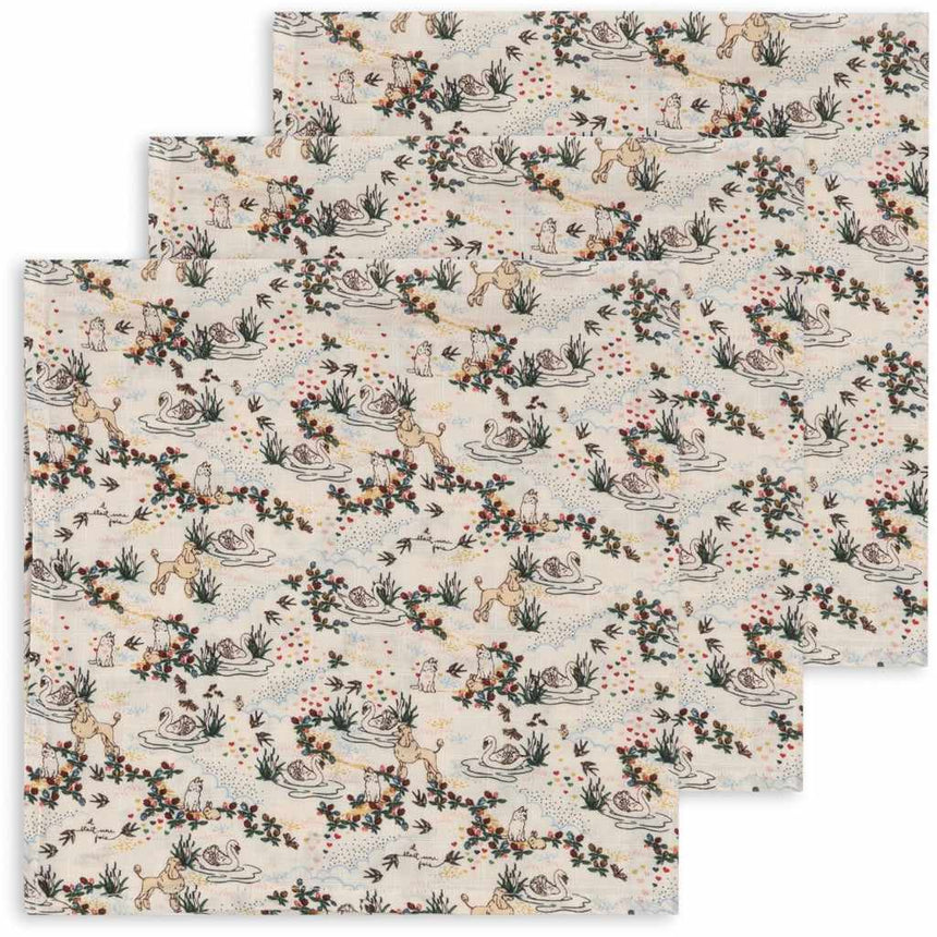 Konges Sløjd - Muslin cloths 3 pack - Mizumi | Scout & Co