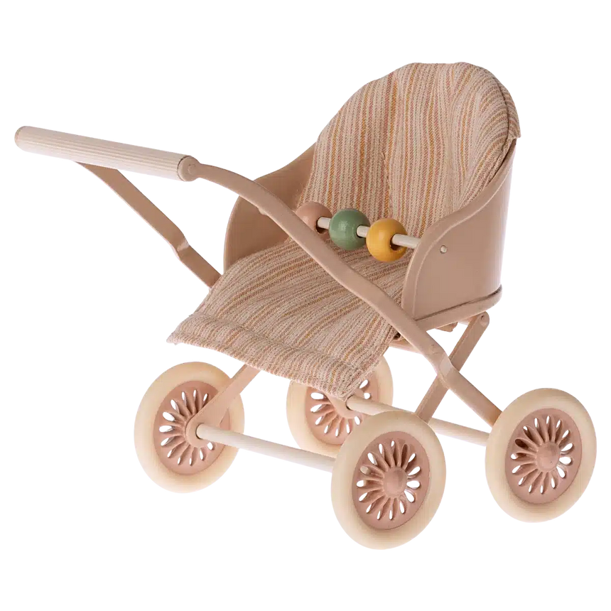 Maileg - Mouse baby stroller - rose | Scout & Co