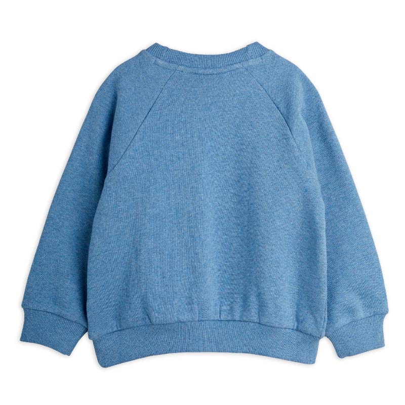 Mini Rodini - Panther sweatshirt - blue melange | Scout & Co