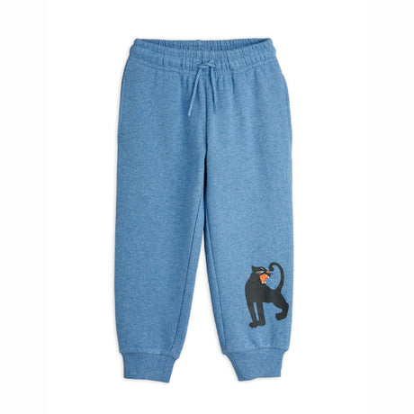 Mini Rodini - Panther sweatpants - blue melange | Scout & Co