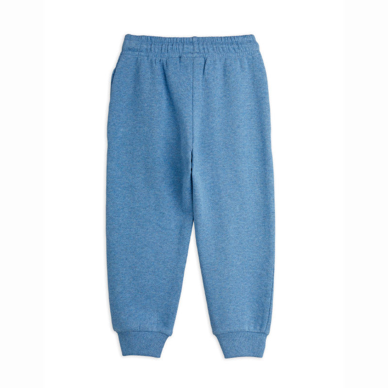 Mini Rodini - Panther sweatpants - blue melange | Scout & Co
