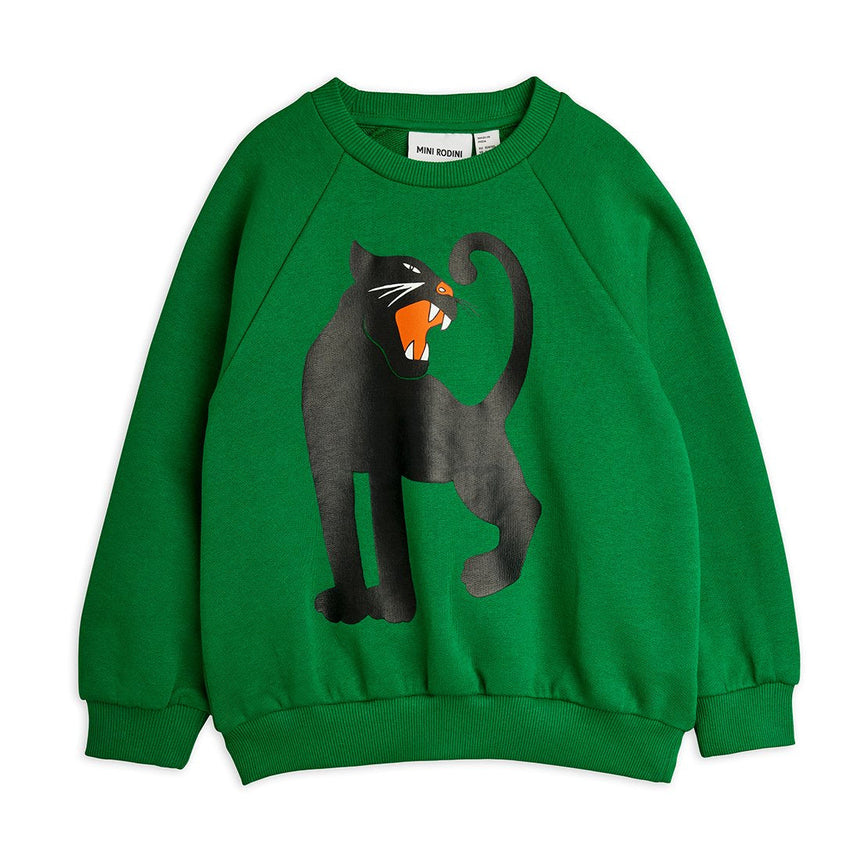 Mini Rodini - Panther sweatshirt - green | Scout & Co