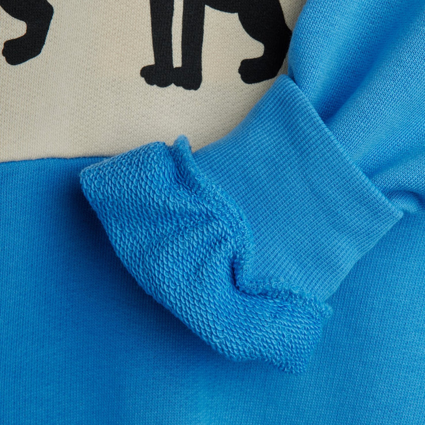 Mini Rodini - Panther panel sweatshirt - blue | Scout & Co