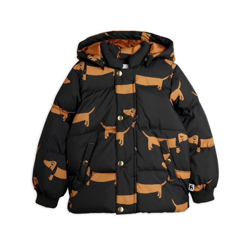Mini Rodini - Dogs all-over hooded puffer jacket | Scout & Co