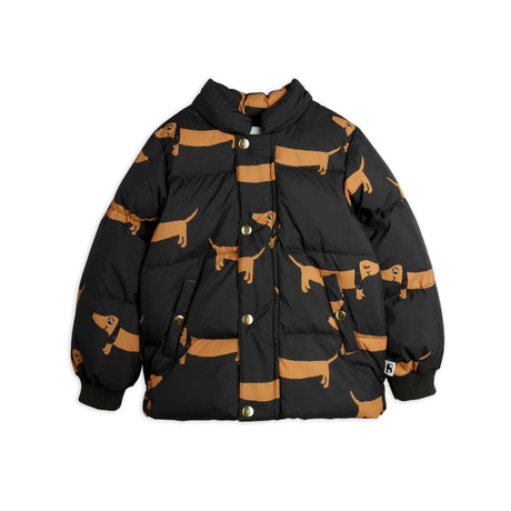 Mini Rodini - Dogs all-over hooded puffer jacket