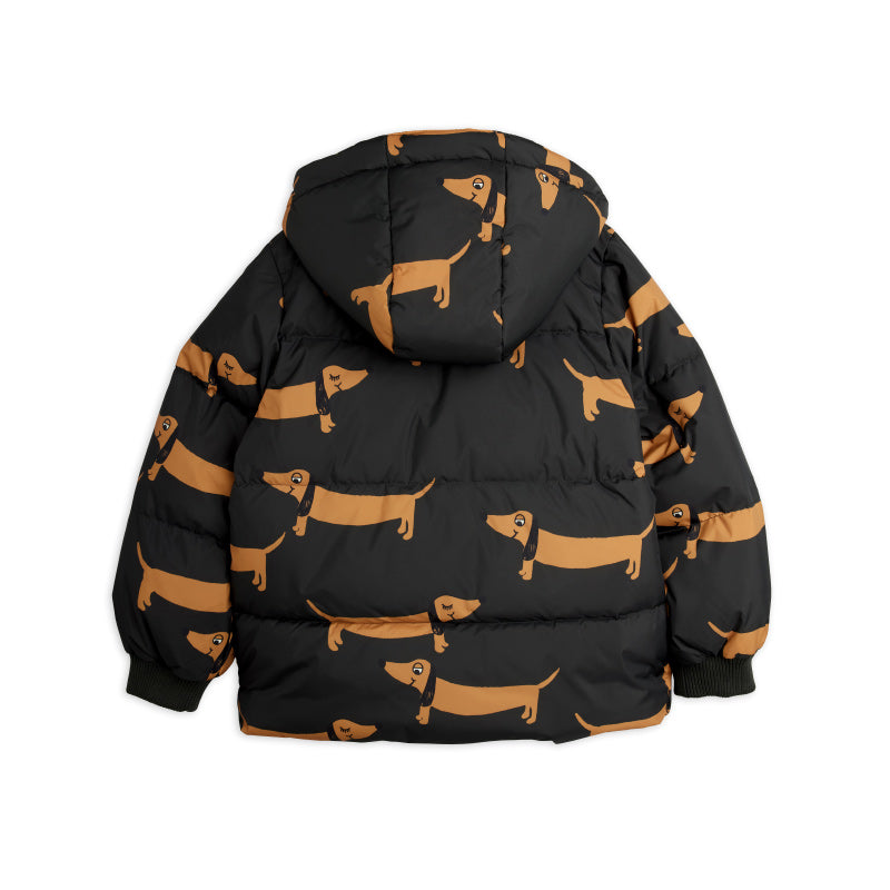 Mini Rodini - Dogs all-over hooded puffer jacket