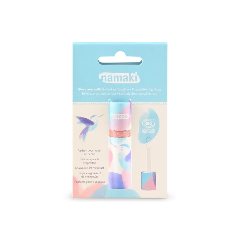 Namaki - Organic lip gloss for kids - Glitter pink | Scout & Co