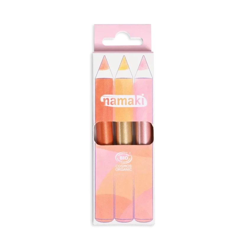 Namaki - Organic glitter make-up pencils for kids - Sunshine | Scout & Co