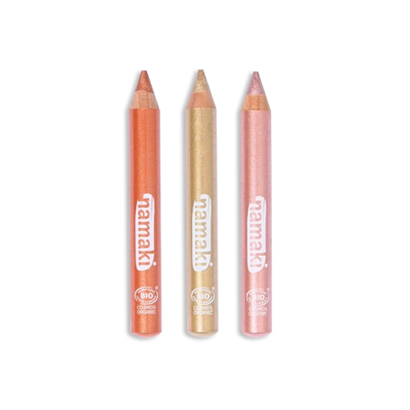Namaki - Organic glitter make-up pencils for kids - Sunshine | Scout & Co