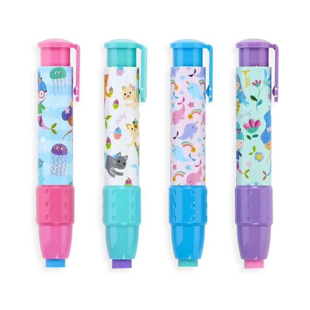 Ooly - 10 Party bag fillers - pencil sharpeners + Mermaid erasers | Scout & Co