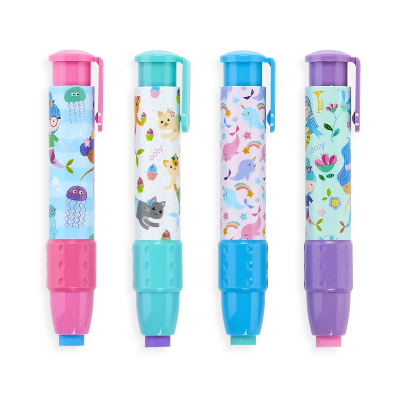 Ooly - Mermaid Click It erasers - set of 8 | Scout & Co