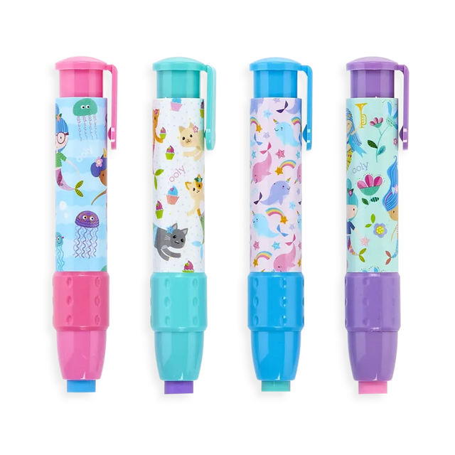 Ooly - Mermaid Click It erasers - set of 8 | Scout & Co