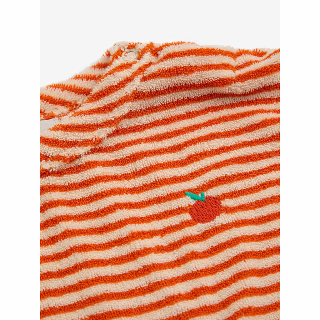 Bobo Choses - Orange stripes terry T-shirt - baby | Scout & Co