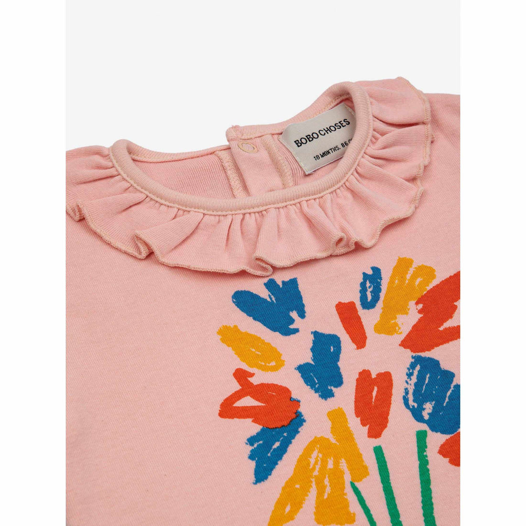 Bobo Choses - Fireworks ruffle collar bodysuit - baby | Scout & Co