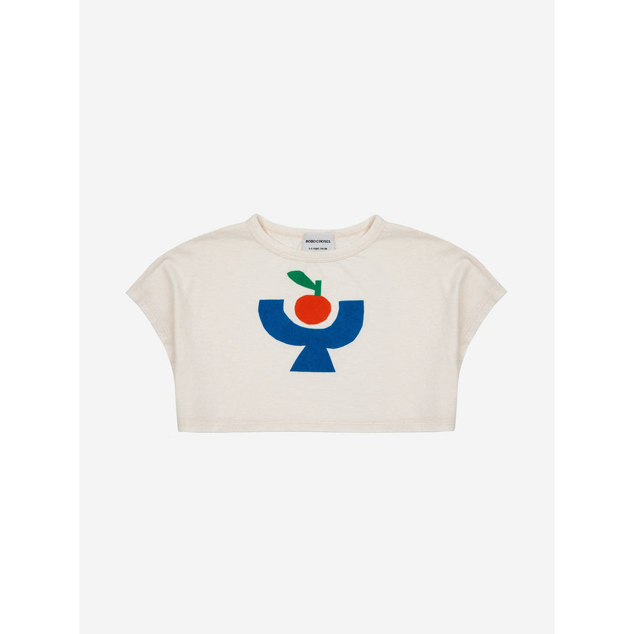 Bobo Choses Tomato Plate Cropped T-Shirt - UK Stockist