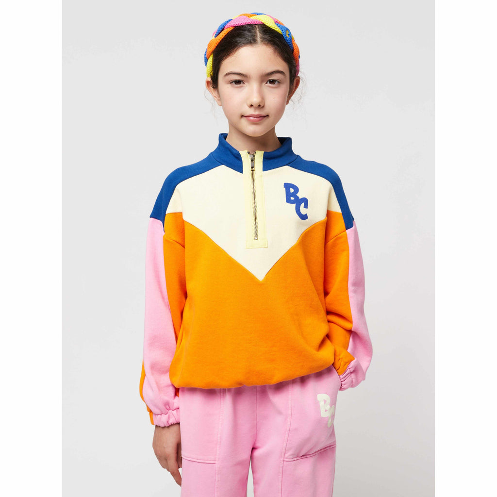 Bobo Choses - BC Colour Block zipped sweatshirt | Scout & Co