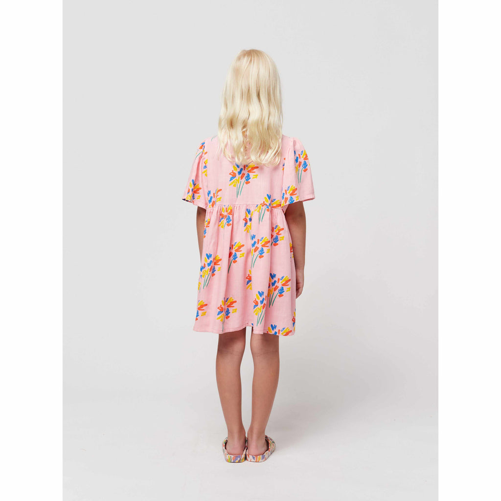 Bobo Choses - Fireworks all-over flounce sleeves woven dress | Scout & Co