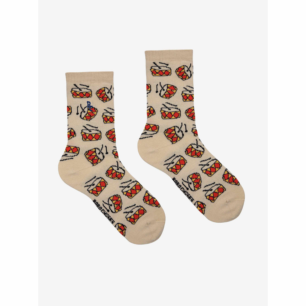 Bobo Choses - Play The Drum all-over long socks | Scout & Co