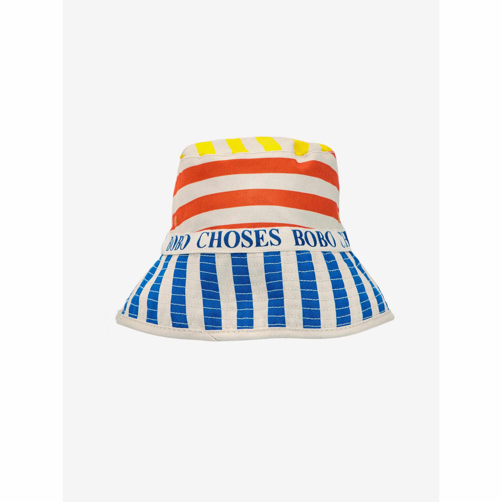 Bobo Choses - Multicolour stripes reversible hat | Scout & Co