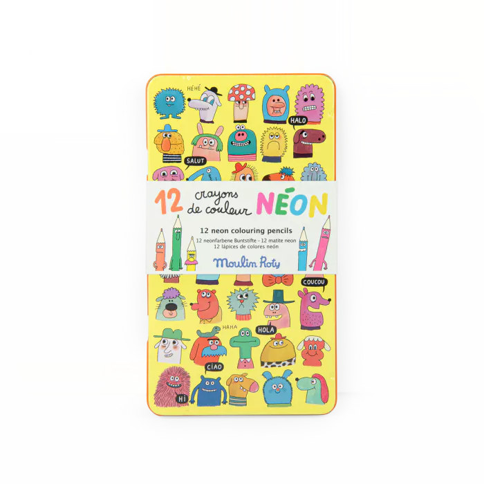 Moulin Roty - Les Schmouks neon pencils - set of 12 | Scout & Co
