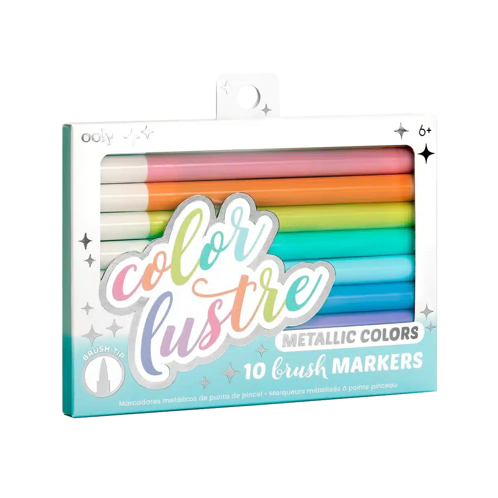 Ooly - Colour Lustre metallic brush markers - set of 10 | Scout & Co