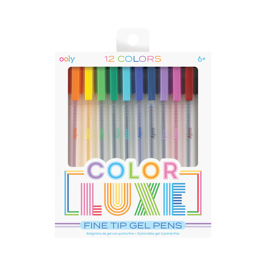 Ooly - Colour Luxe fine-tip gel pens - set of 12 | Scout & Co