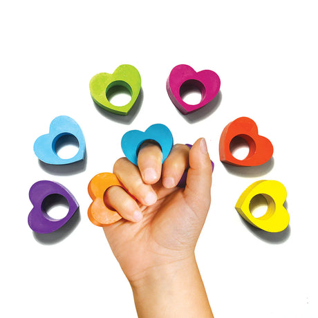 Ooly - Heart ring crayons - set of 6 | Scout & Co