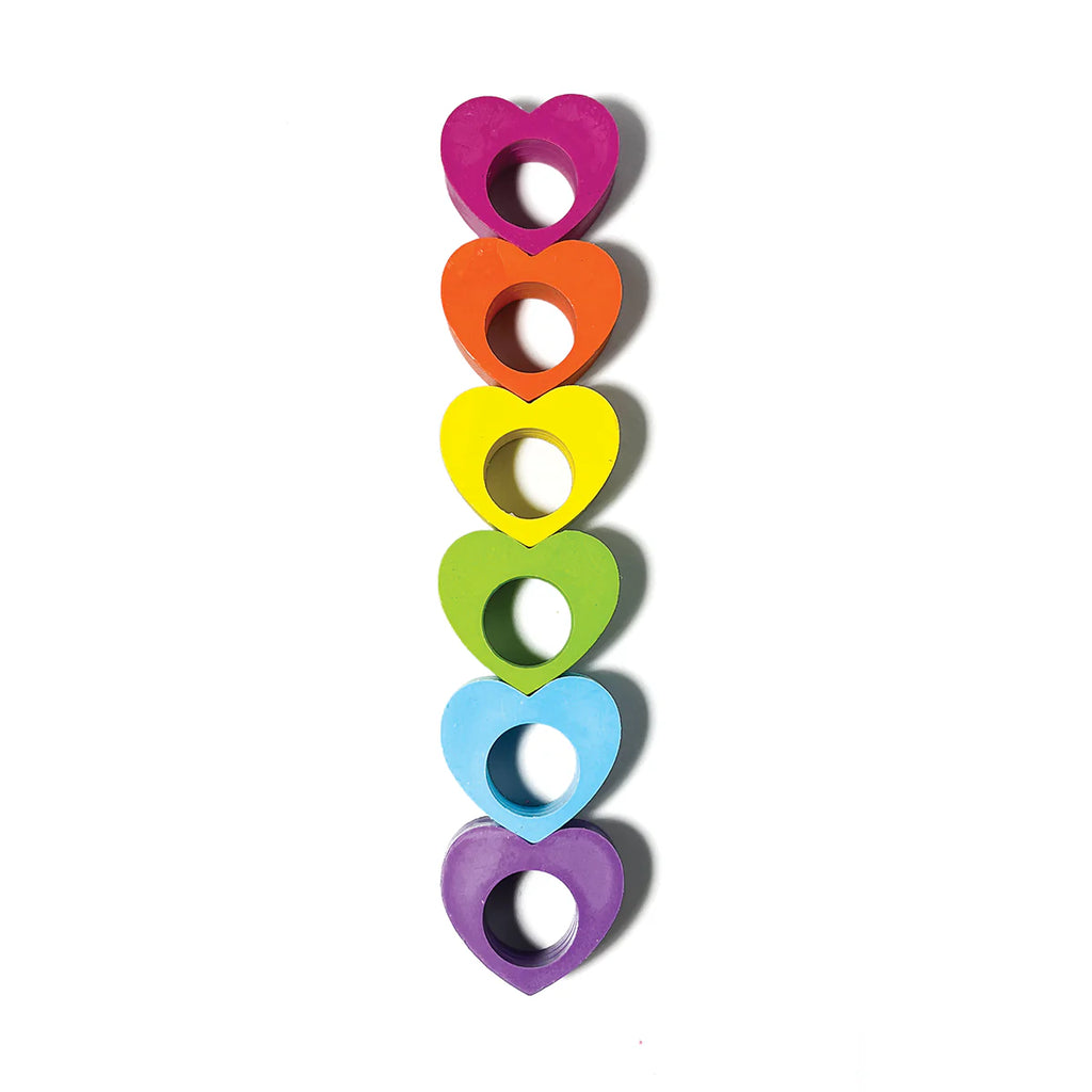 Ooly - Heart ring crayons - set of 6 | Scout & Co