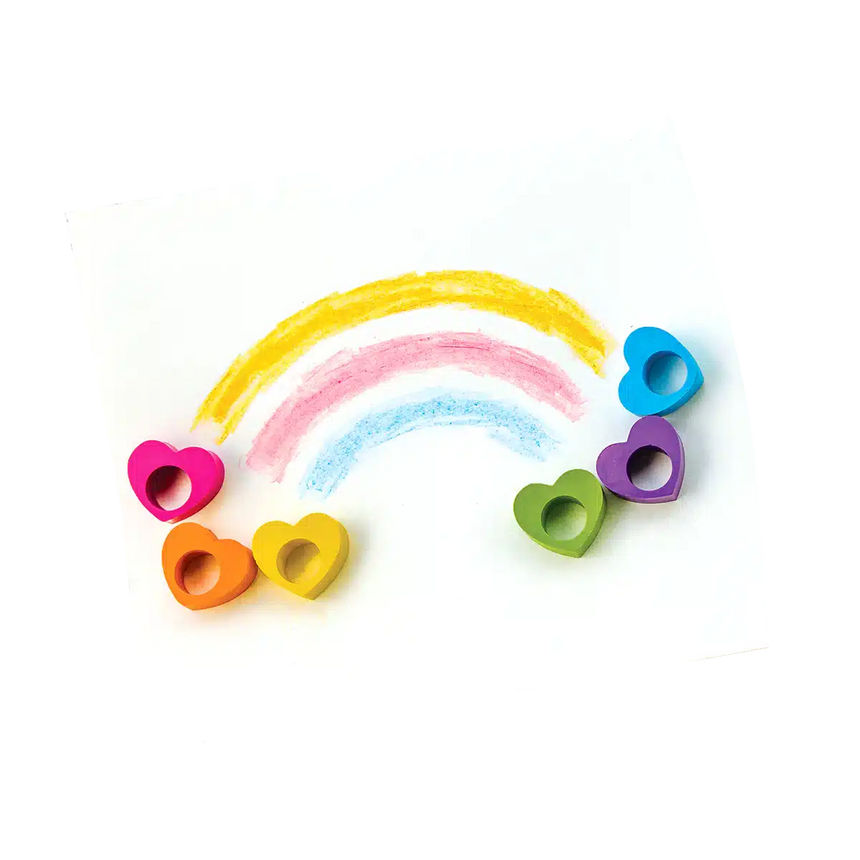 Ooly - Heart ring crayons - set of 6 | Scout & Co