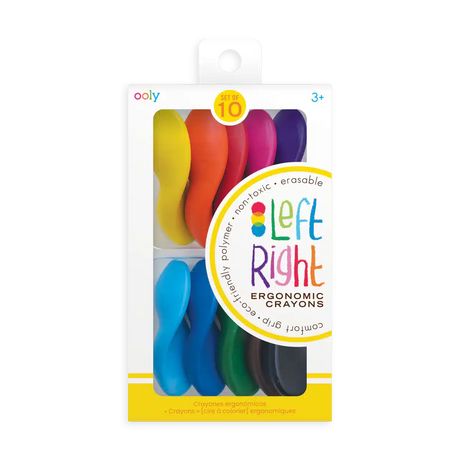 Ooly - Left Right Ergonomic Crayons - set of 12 | Scout & Co