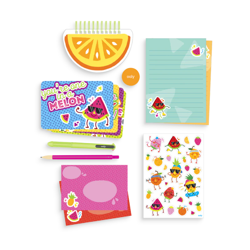 Ooly - Fresh Fruits stationery kit | Scout & Co