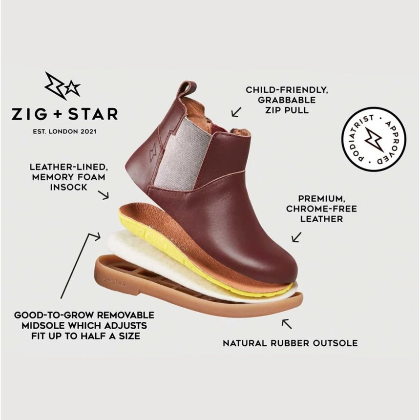 Zig & Star - Rockit boots - junior - Pewter Moon | Scout & Co