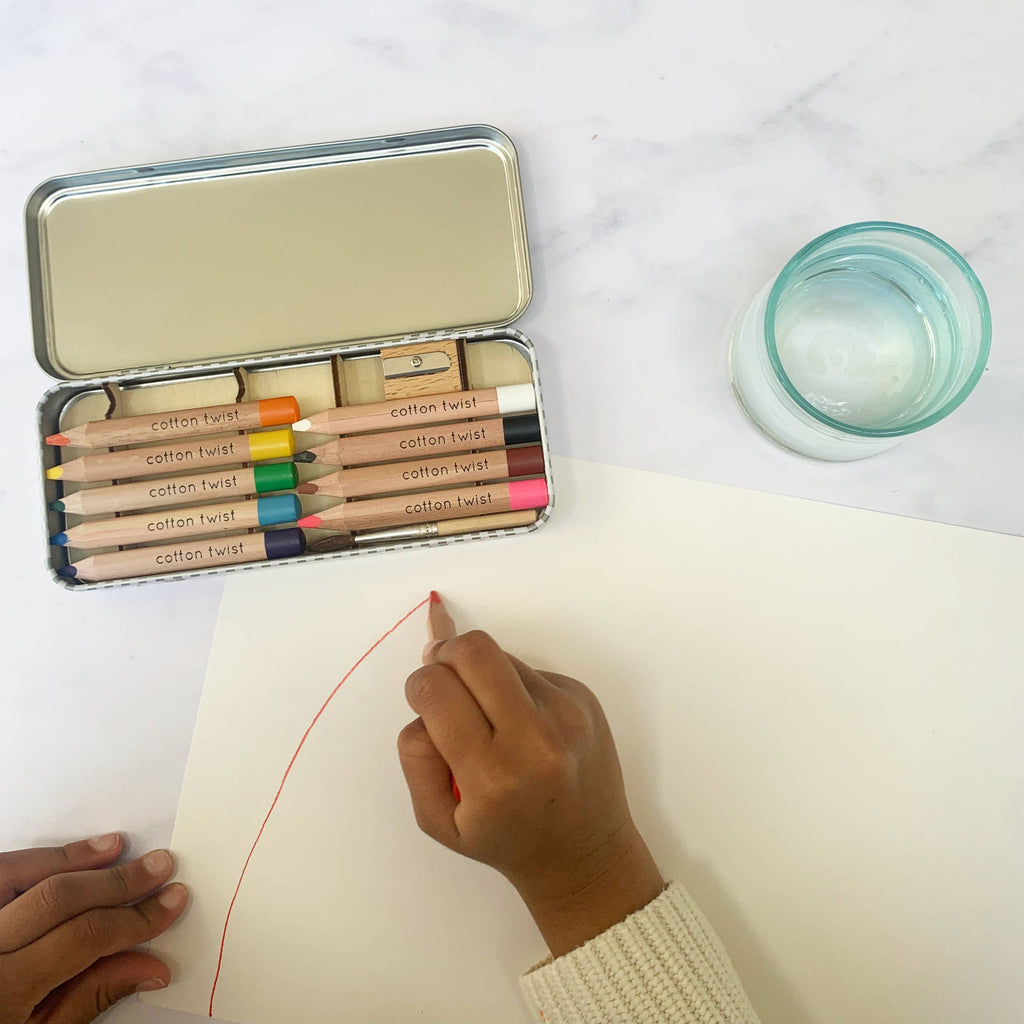 Cotton Twist - Jumbo Watercolour Pencils Tin | Scout & Co