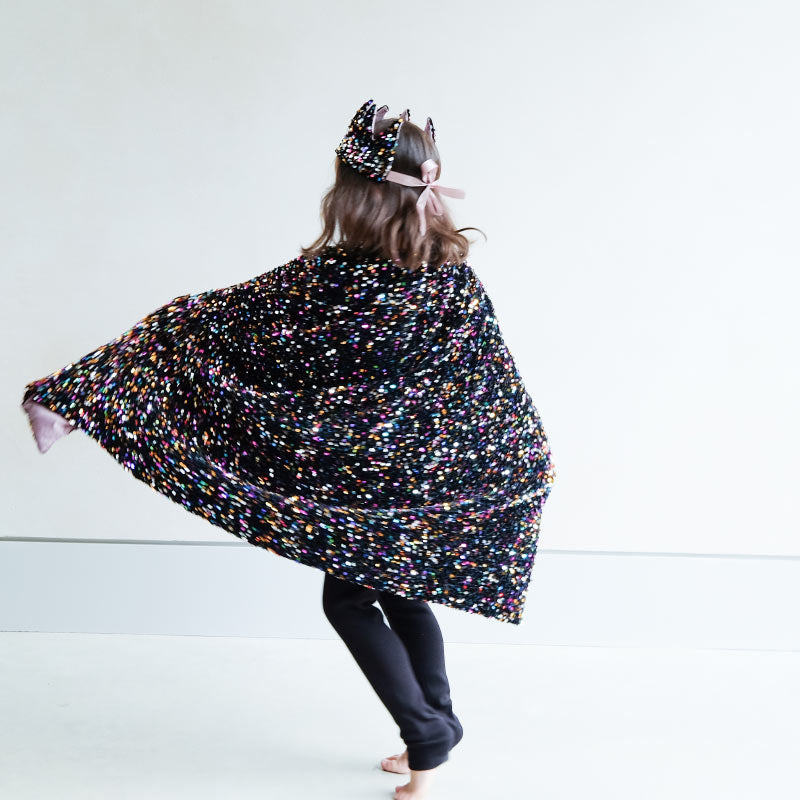 Mimi & Lula - Rainbow Dazzle sequin cape | Scout & Co