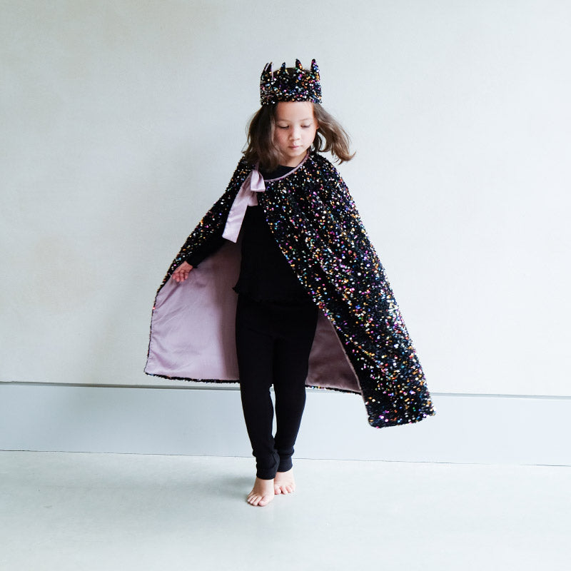 Mimi & Lula - Rainbow Dazzle sequin cape | Scout & Co