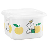 Muurla - Moomin enamel dish / jar with Lid - Joyful Apples - Yellow | Scout & Co