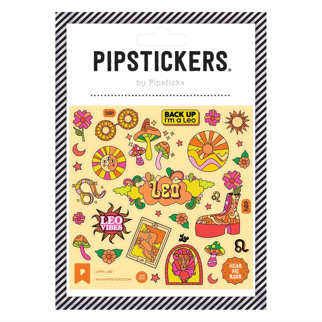 Pipsticks - Loyal Leo glow-in-the-dark sticker sheet | Scout & Co