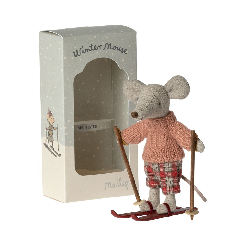 Maileg - Winter mouse with ski set - big sister | Scout & Co