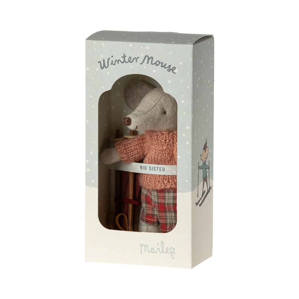 Maileg - Winter mouse with ski set - big sister | Scout & Co
