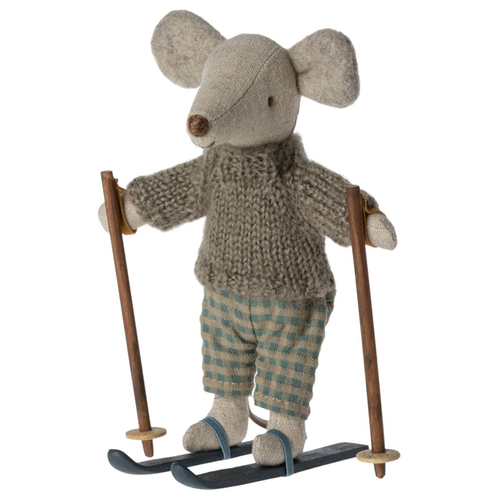 Maileg - Winter mouse with ski set - big brother | Scout & Co
