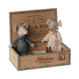 Maileg - Grandma & Grandpa mice in matchbox - pyjamas | Scout & Co