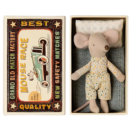 Maileg - Little brother mouse in matchbox - Spotty | Scout & Co