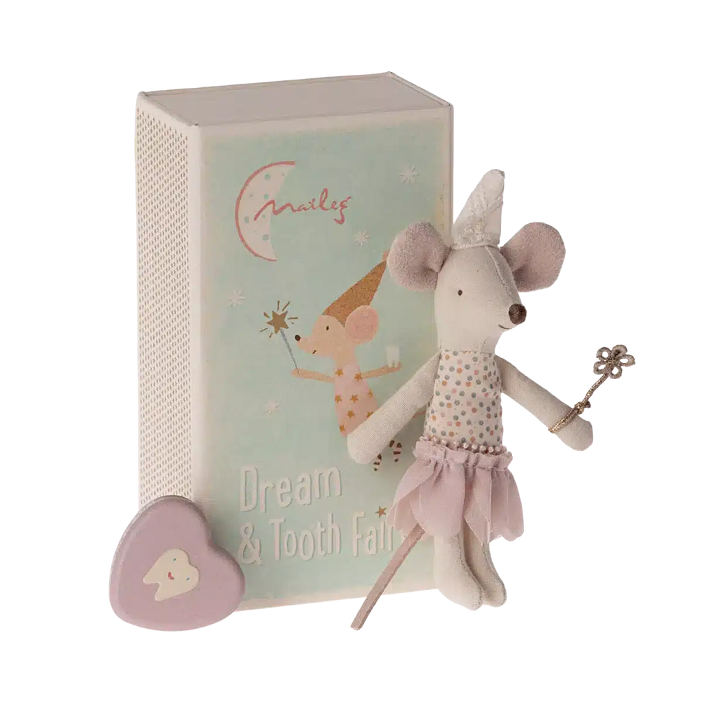 Maileg - Tooth Fairy little sister mouse with matchbox | Scout & Co