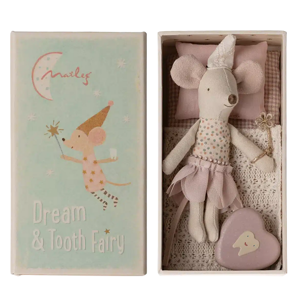 Maileg - Tooth Fairy little sister mouse with matchbox | Scout & Co