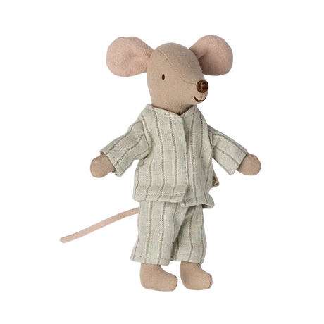Maileg - Big brother mouse in matchbox - pale blue striped pyjamas | Scout & Co