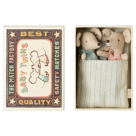 Maileg - Baby mice twins in matchbox - polkadot | Scout & Co