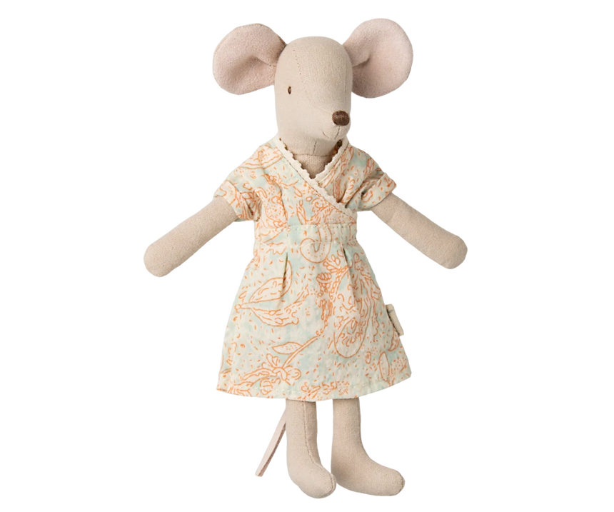 Maileg - Mum mouse - print dress