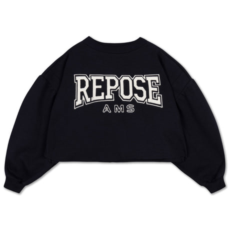 Repose AMS - Crop heart sweater - graphite night | Scout & Co