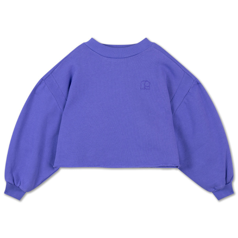 Repose AMS - Crop heart sweater - Royal Bloom | Scout & Co
