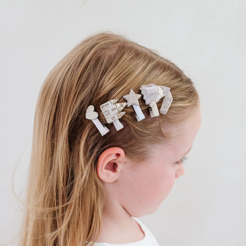 Mimi & Lula - Princess & Castle mini hair clips - set of 8 | Scout & Co